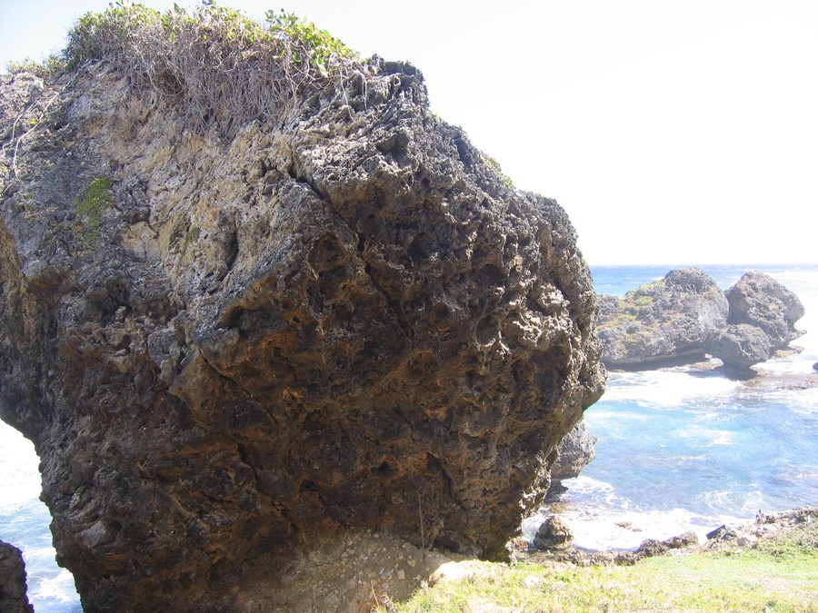 Rocks on the Atlantic coast at Bathsheba, Saint Joseph, Barbados