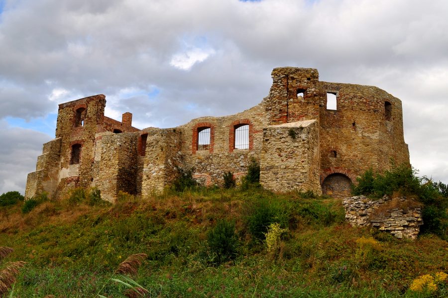 Ruins of the 13th-century castle in Siewierz