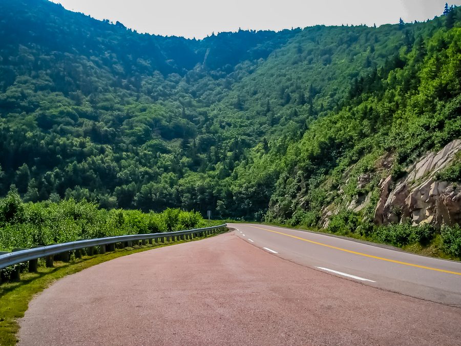 Paesaggio costiero a Cape Breton in Nova Scotia