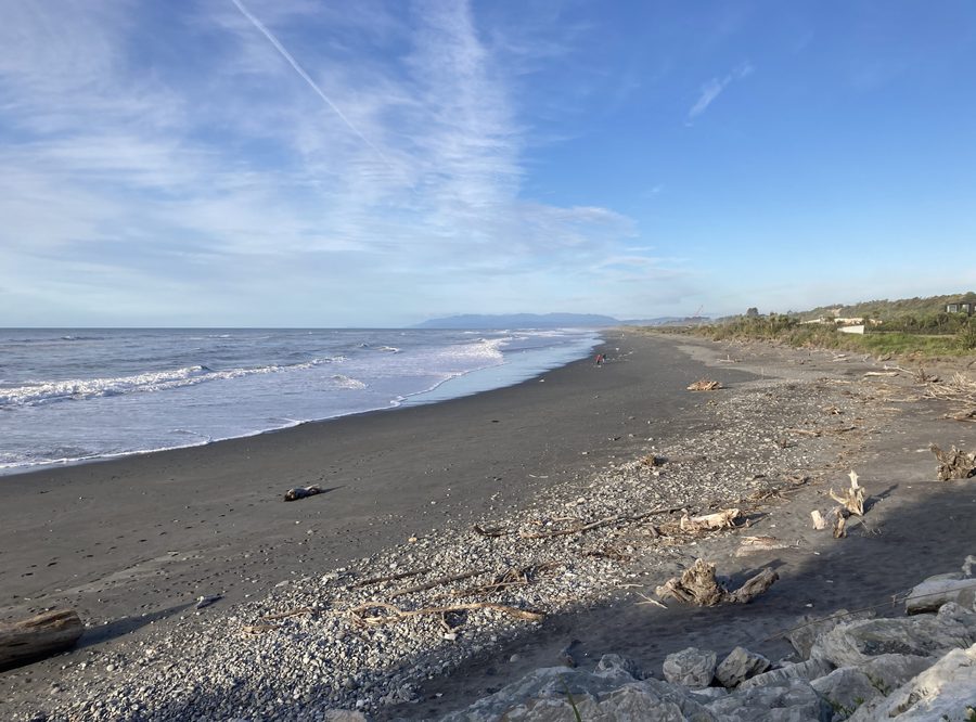 Spiaggia di Hokitika sulla costa occidentale della Nuova Zelanda
