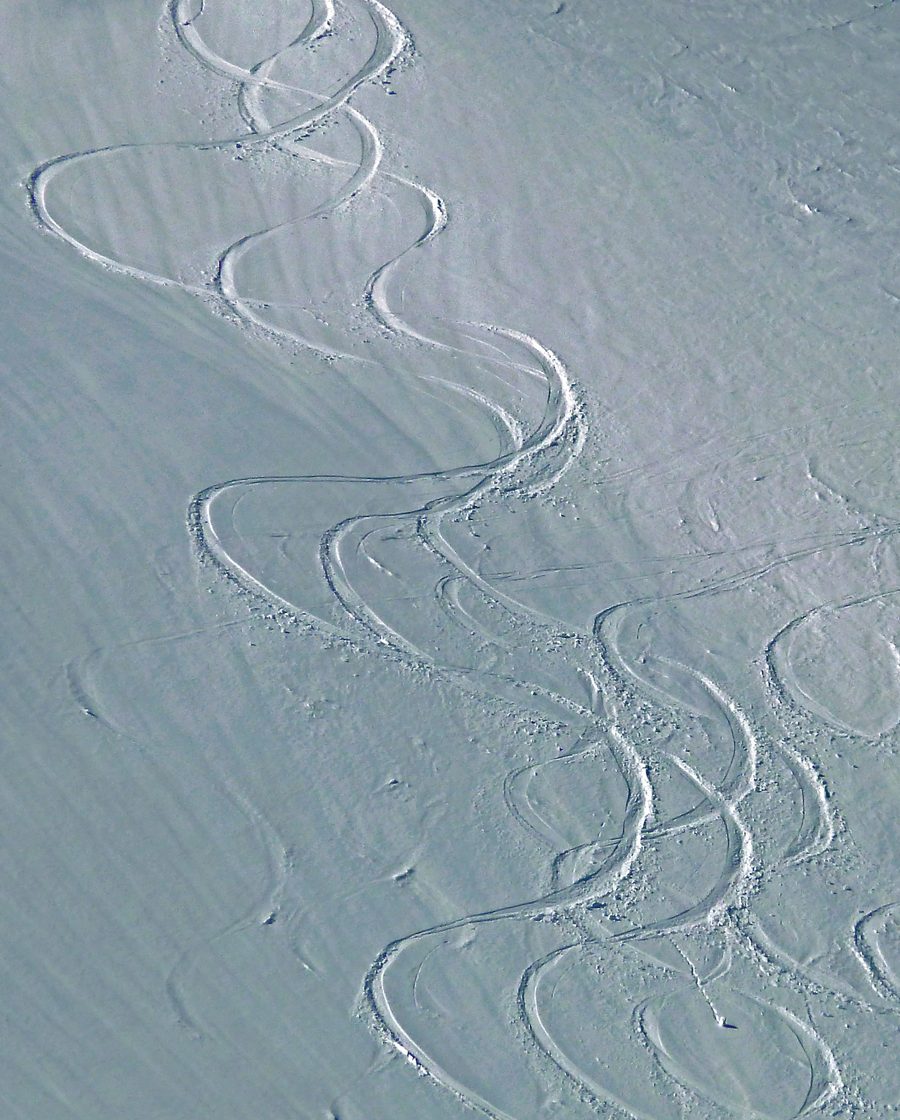 Tracce di sci nel comprensorio Asitz presso Leogang nel Salzburger Land