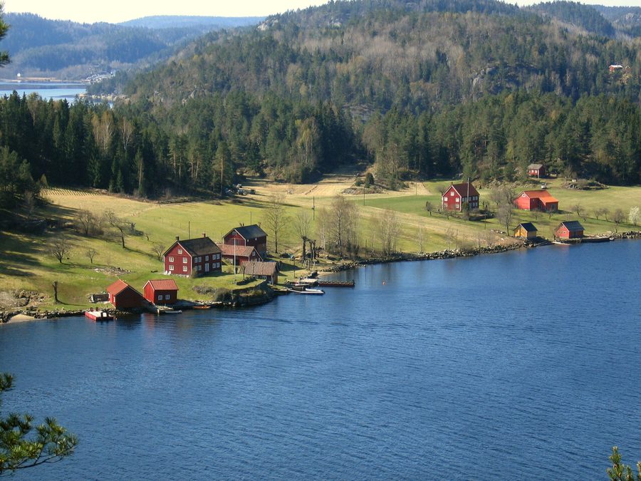 Paesaggio a Søndeled, Søndeledfjorden