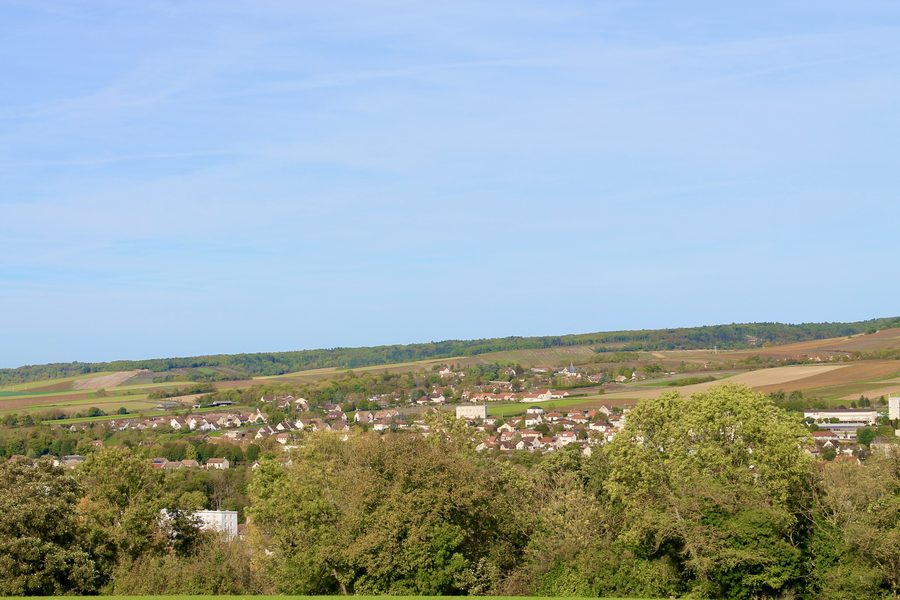 Vue d'Épineuil depuis l'abbaye de Tonnerre