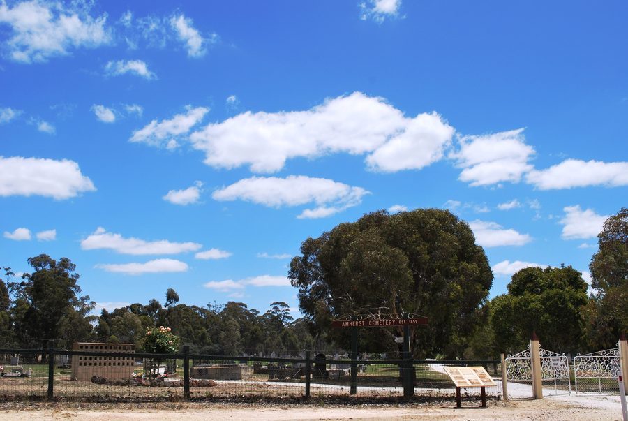 Friedhof in Amherst, Victoria, Australien