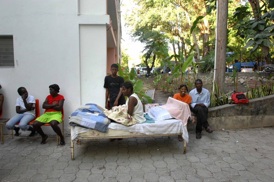 Veduta urbana nell’ovest di Haiti vicino a Port-au-Prince