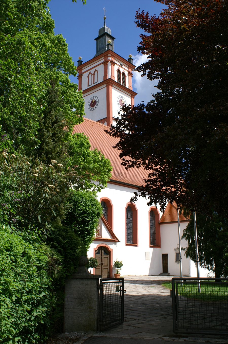 Pfarrkirche St. Martin in Lamerdingen, Ansicht vom Südwesten