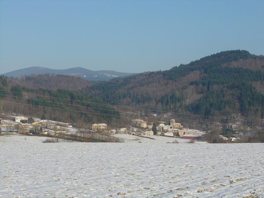 Vista generale di Aubusson d'Auvergne