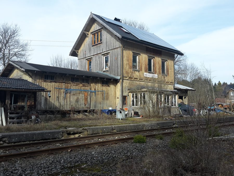 Bahnhof Mehrstetten an der Bahnstrecke Reutlingen–Schelklingen