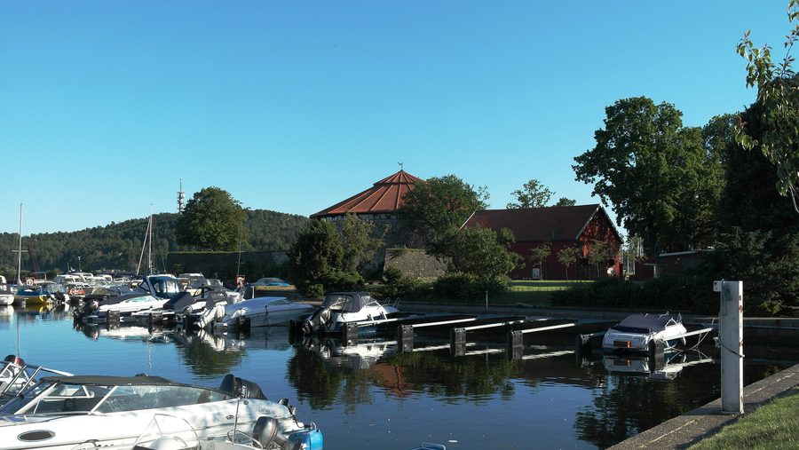 Fortezza di Christiansholm accanto al lungomare di Kristiansand.