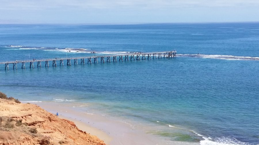 Port Noarlunga Jetty an der Küste von South Australia
