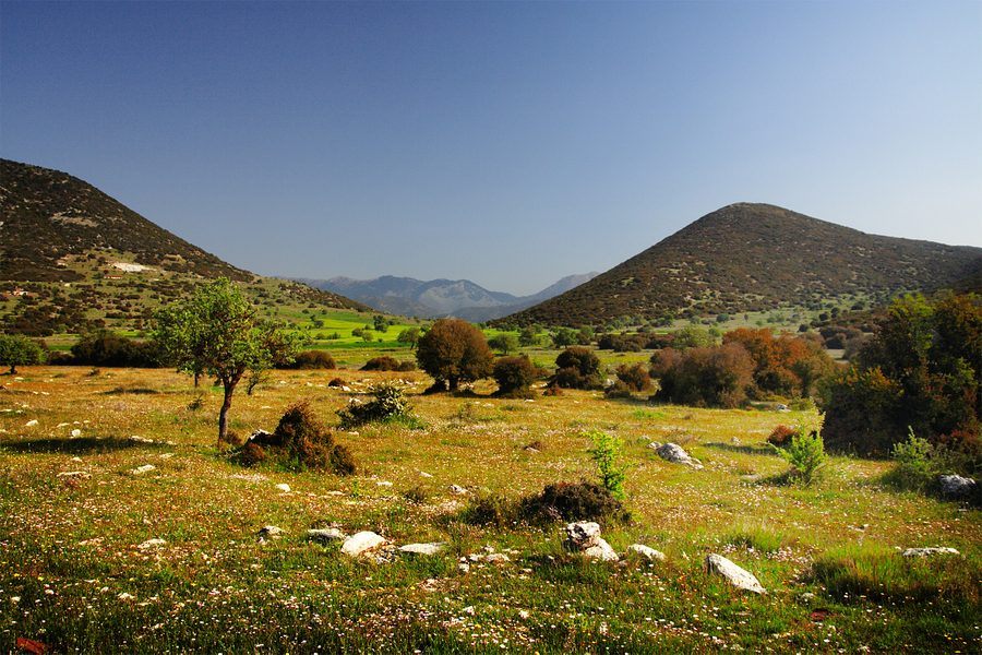 Paesaggio montano in Arcadia nel Peloponneso