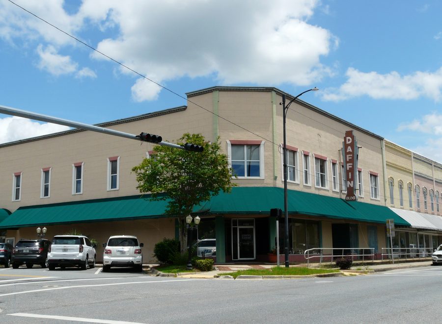 The Daffin Building nel quartiere storico di Marianna nel centro di Marianna, Florida