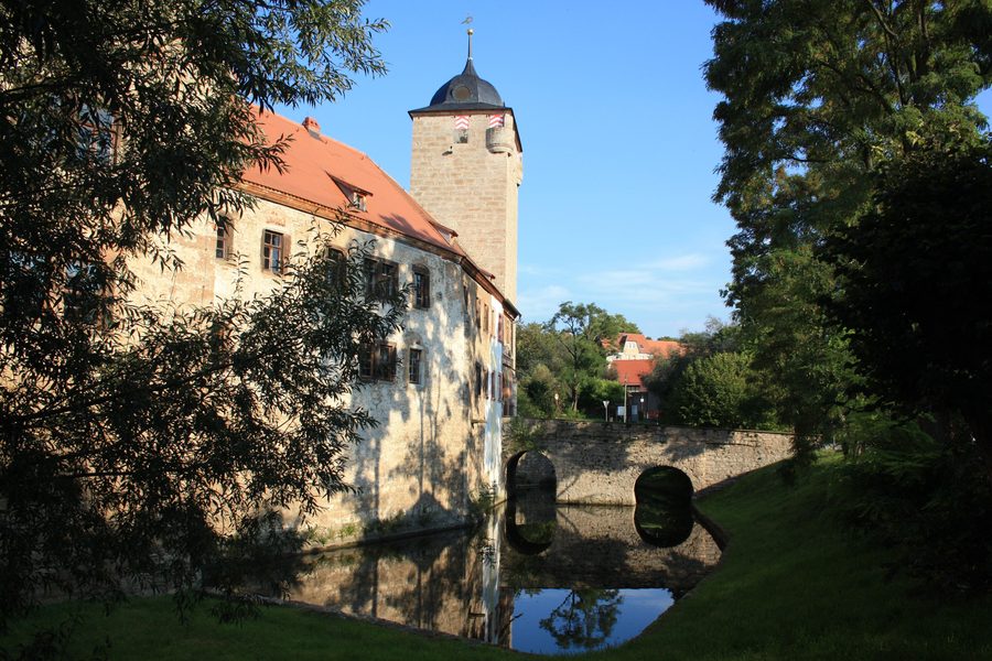Wasserburg Kapellendorf von der Südwestseite