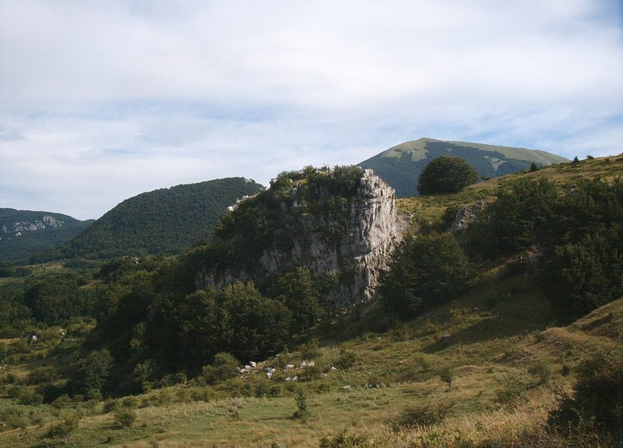 Paesaggio nel Parco Nazionale del Pollino in Italia