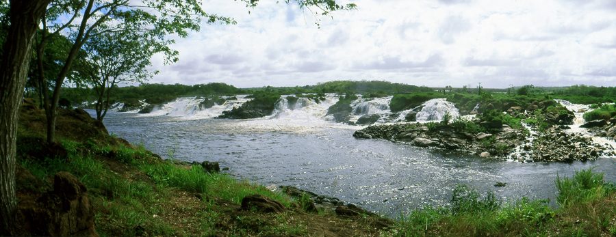 Cachamay-Wasserfälle am Río Caroní in Ciudad Guayana, Bolívar, Venezuela