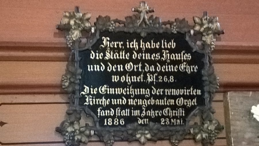 Evangelische Kirche in Burkhardsfelden, einem Ortsteil von Reiskirchen in Hessen
