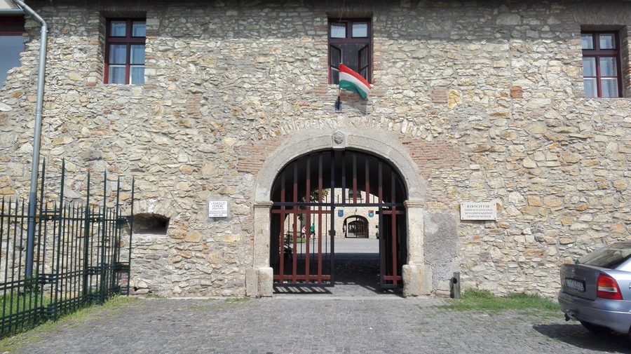 Esterno del castello Rákóczi a Szerencs, Ungheria