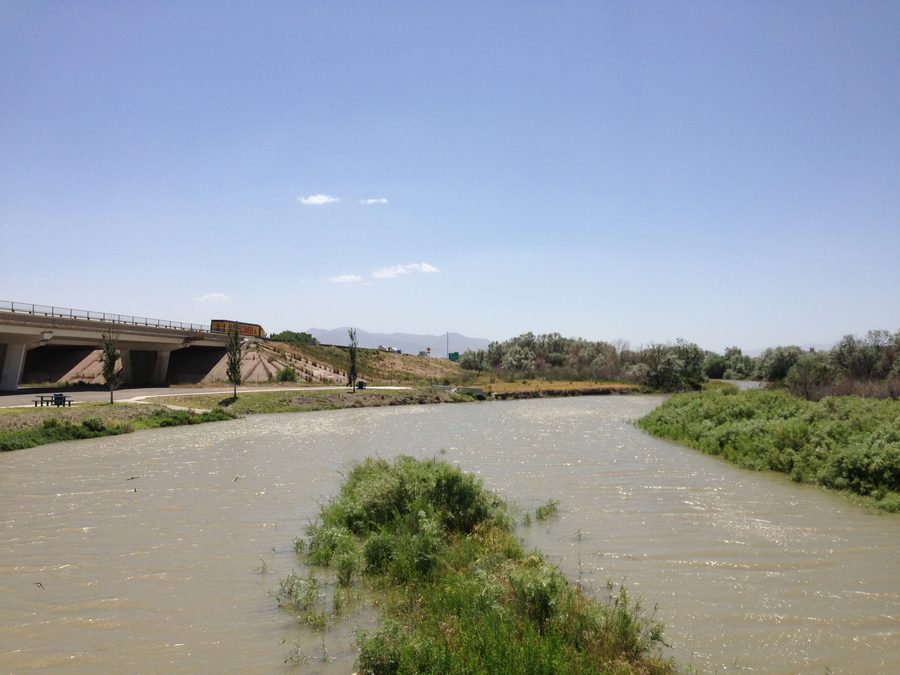 Vista sul fiume Humboldt a Winnemucca