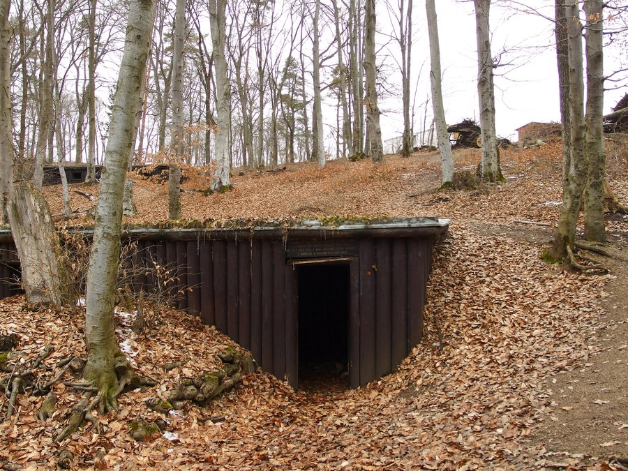 Bunker partigiano sul boscoso Jankov Vŕšok presso Uhrovec