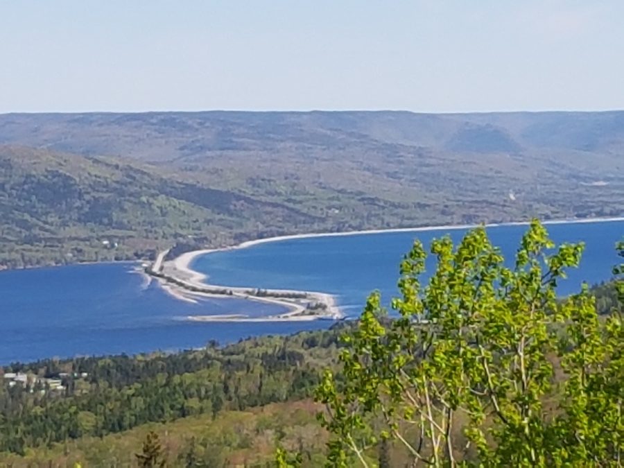Landschaft in Englishtown auf Cape Breton Island