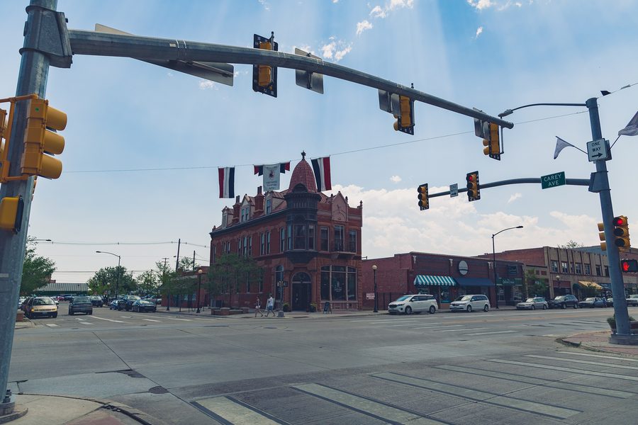Historic Tivoli Building nel centro di Cheyenne, Wyoming