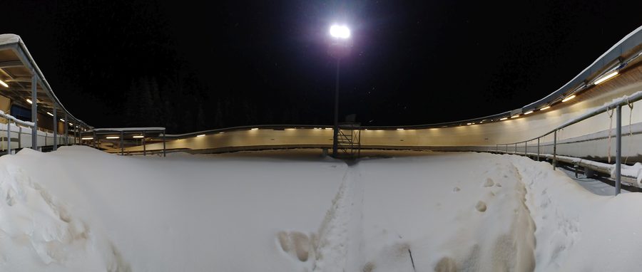 LOTTO Thüringen Eisarena Oberhof durante una Coppa del mondo di slittino