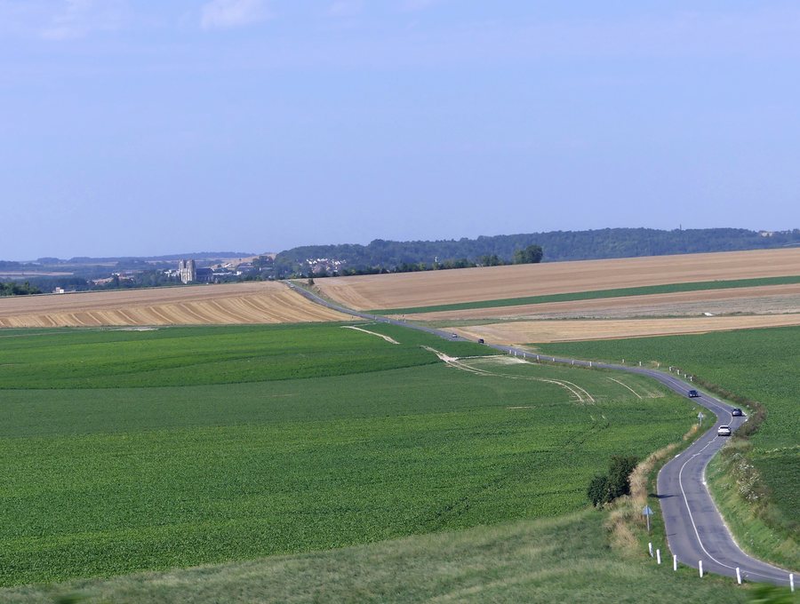 File:RD 523 en direction de Corbie depuis la voie ferrée (juillet 2024).JPG