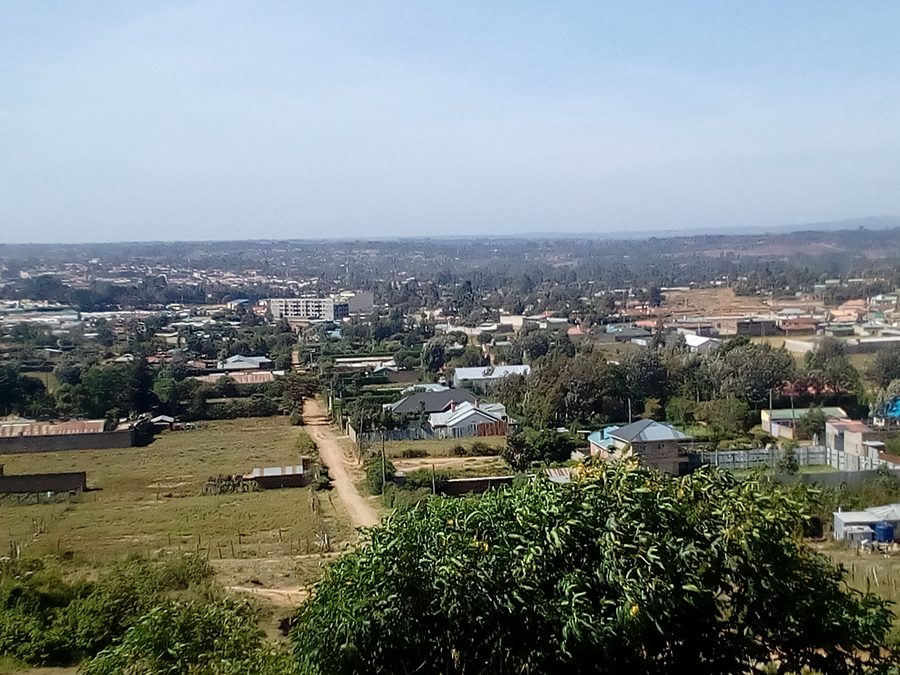 Landschaft am Uasin-Gishu-Plateau bei Maillinne Village in Kenia