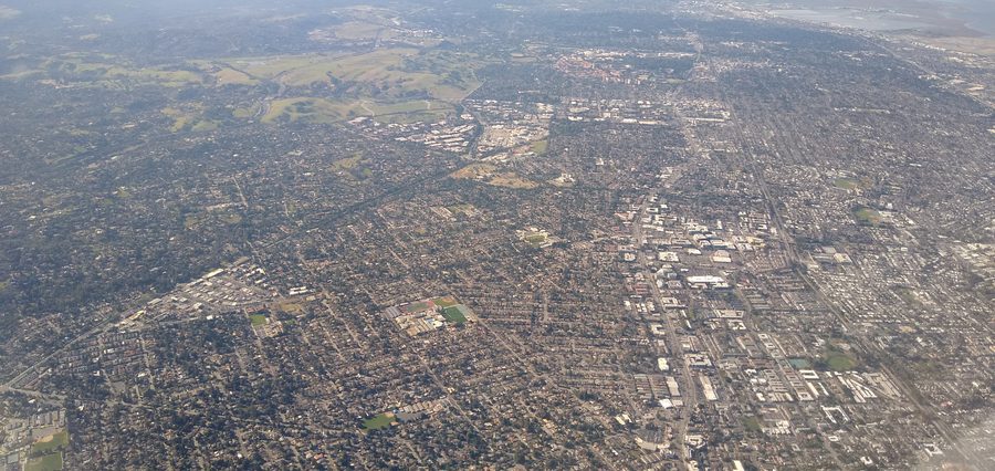 Fotografia aerea di Los Altos, California