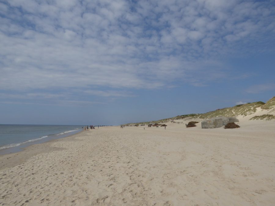 Spiaggia sul Mare del Nord presso Søndervig nella Jutland centrale
