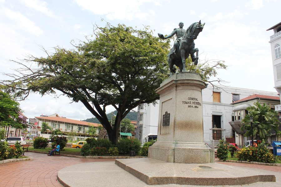 Plaza Herrera en el Casco Antiguo de la ciudad de Panamá