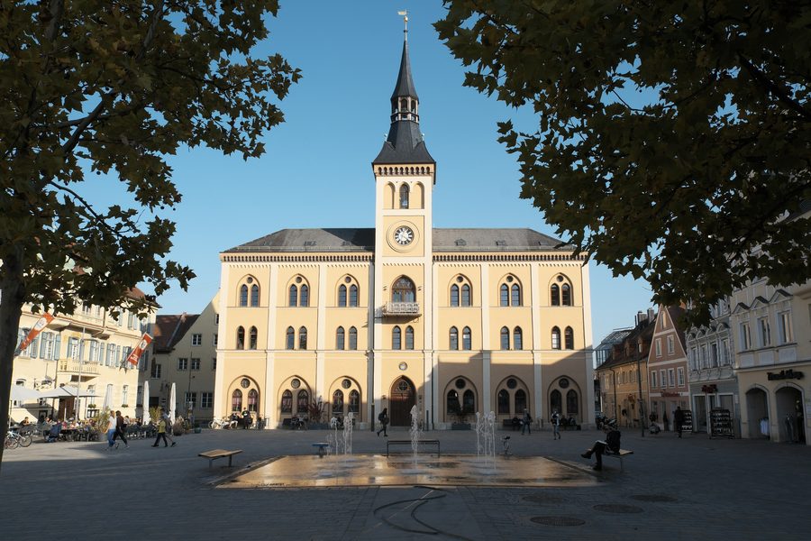 Rathaus am Hauptplatz in Pfaffenhofen an der Ilm