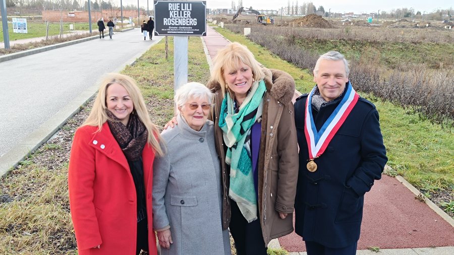 File:Inauguration de la rue Lili Keller Rosenberg le 20 décembre 2023 à Sin-Le-Noble.jpg