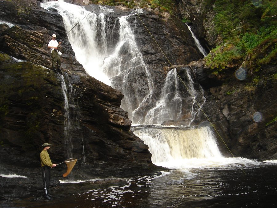 Dølafossen sul fiume Homla a Hommelvik