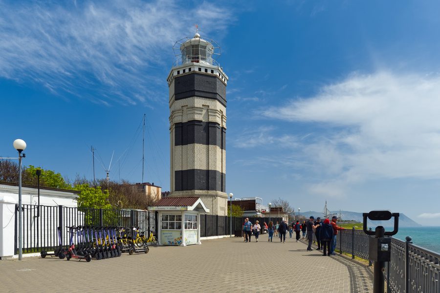 Leuchtturm von Anapa an der Schwarzmeerküste