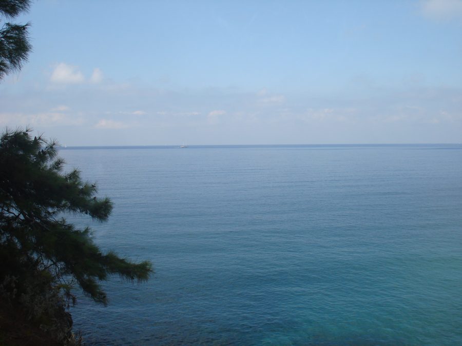 Vista sull’Egeo dalla costa turca presso Fethiye nella provincia di Muğla