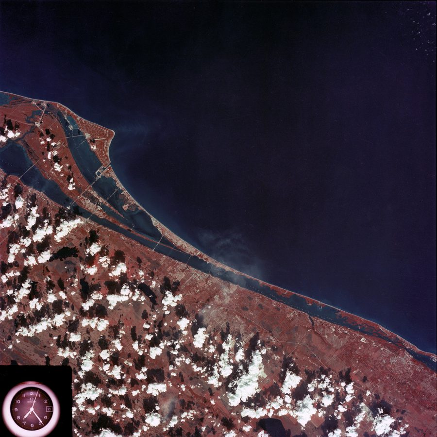 Veduta aerea della costa atlantica della Florida nell'area di Vero Beach