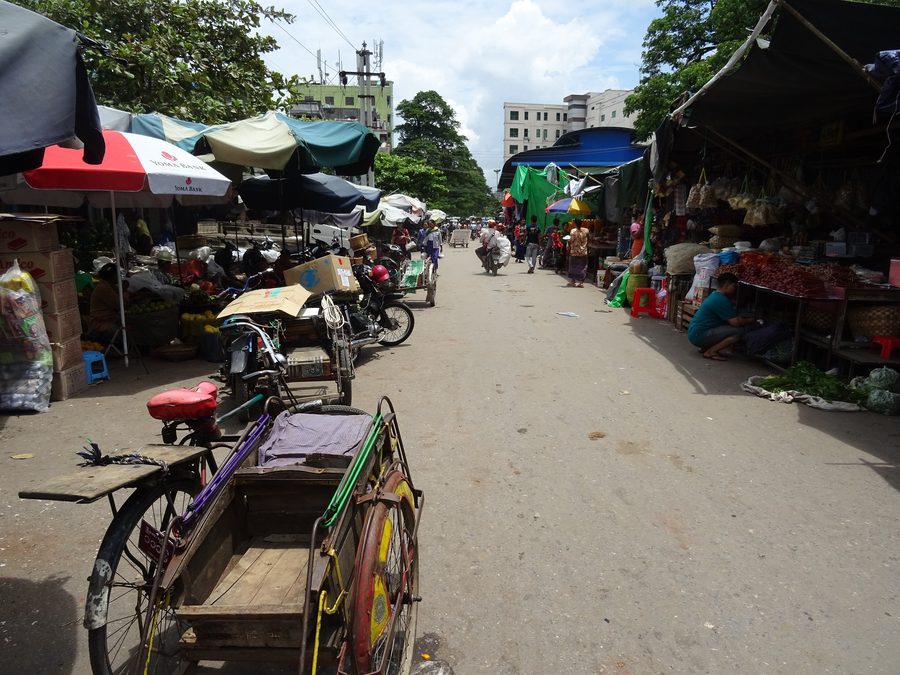 Mercato Zeigyo a Mandalay