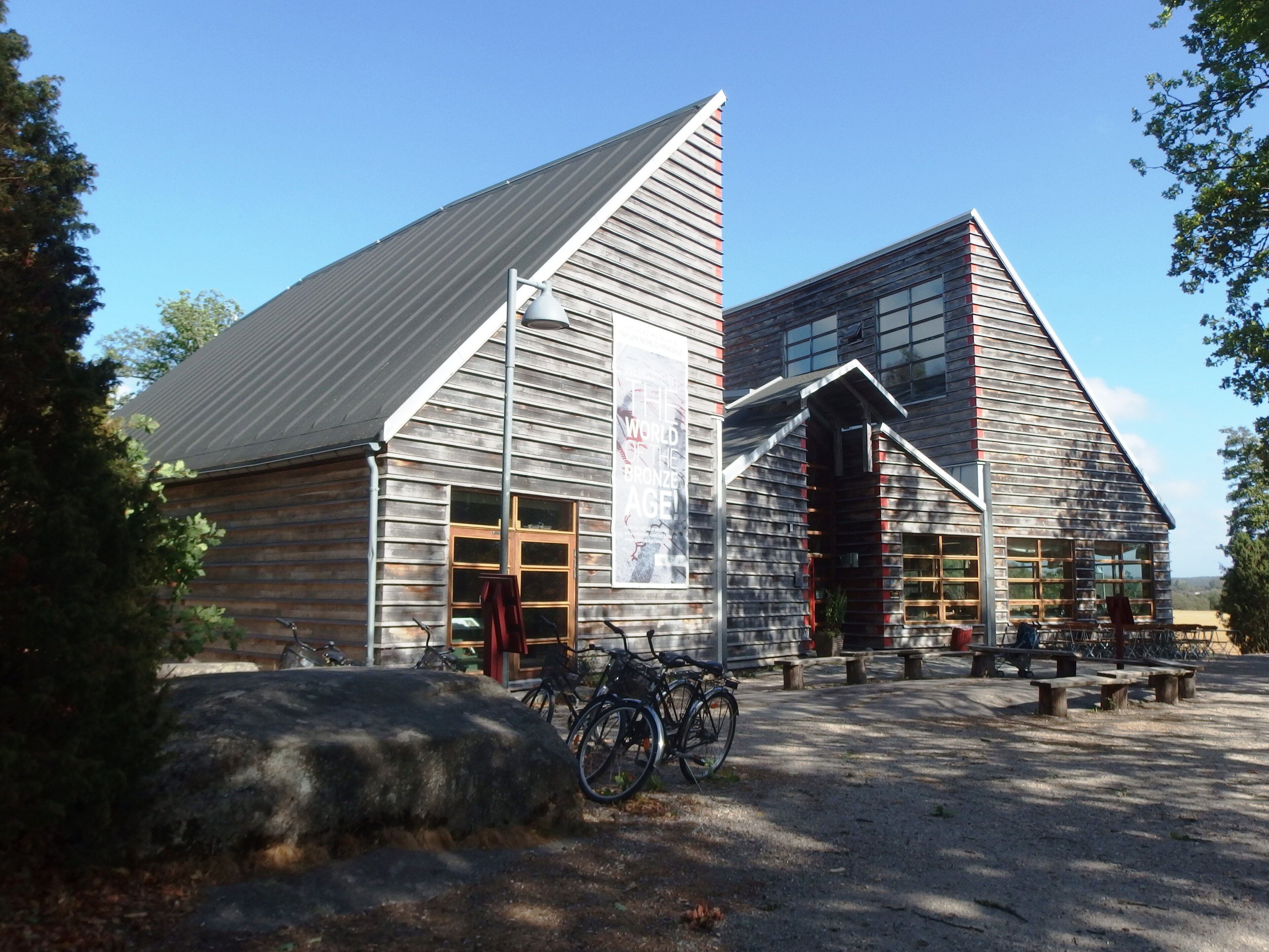 Edificio del Vitlycke Museum a Tanumshede, in Svezia.