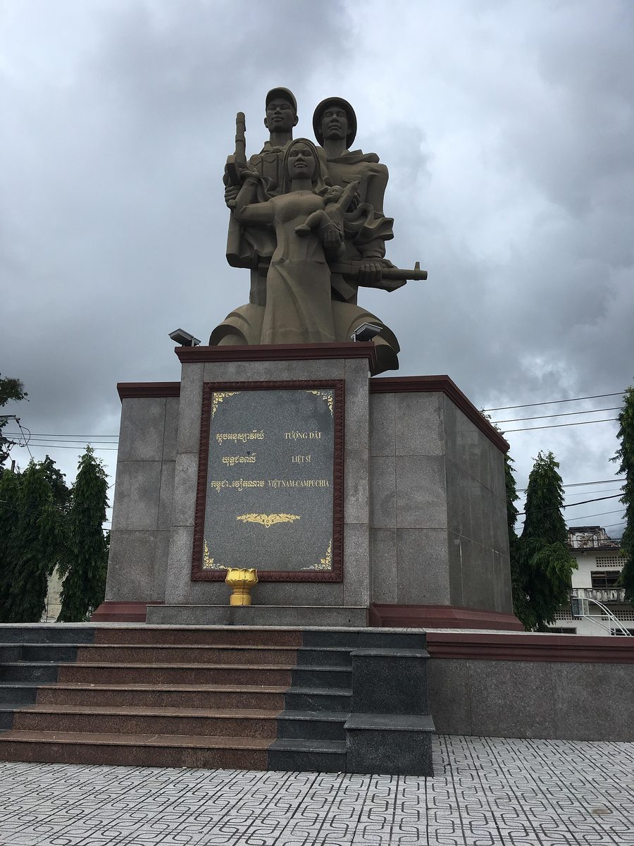 Khmer-Vietnam-Freundschaftsstatue in Kampot, Kambodscha
