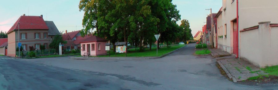 Ansicht der Siedlung Drnek im Bezirk Kladno