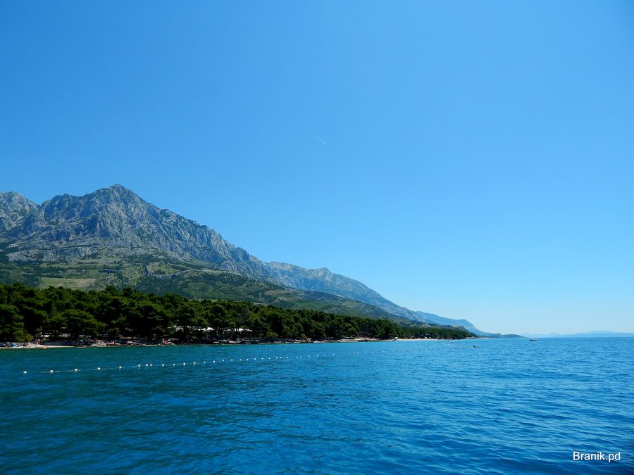 Paesaggio nel comune di Baška Voda sulla Riviera di Makarska