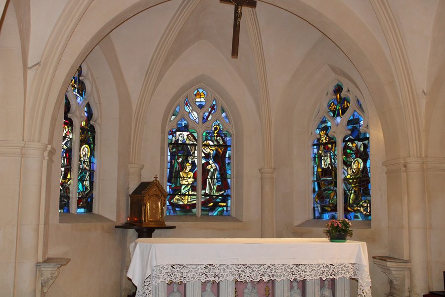 Le chevet de l'église de Domrémy-la-Pucelle