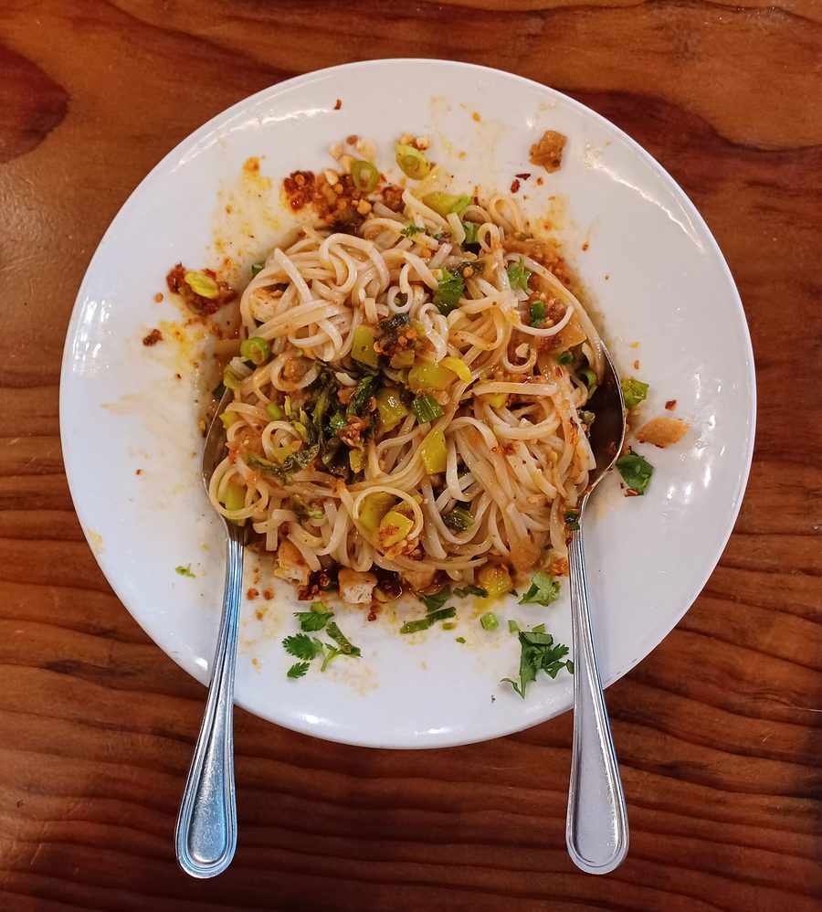 Noodles Shan con tofu