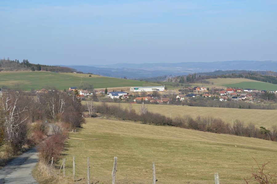 Blick auf Kunice im Okres Blansko von Südwesten