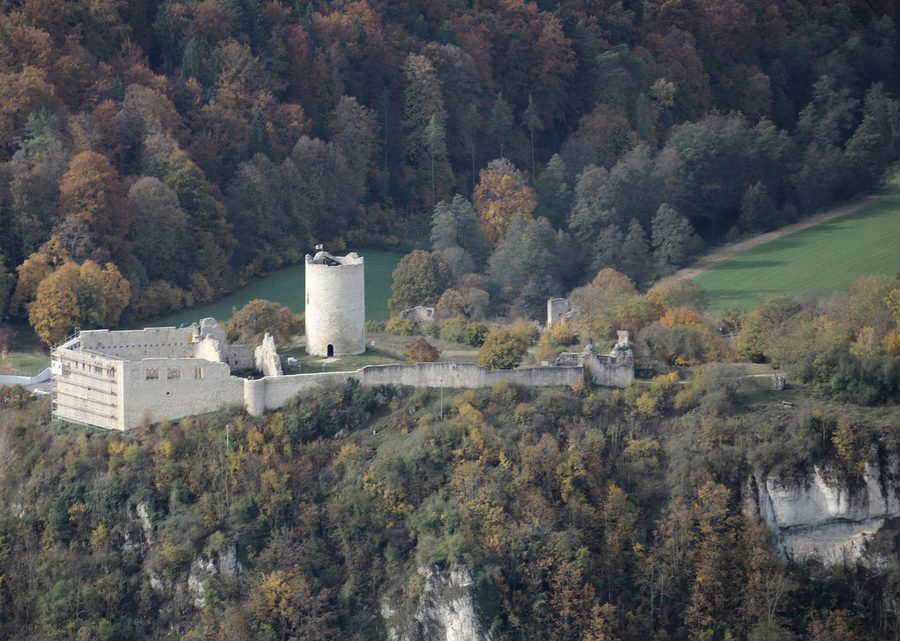 Complesso del castello a Kallmünz nel distretto di Regensburg