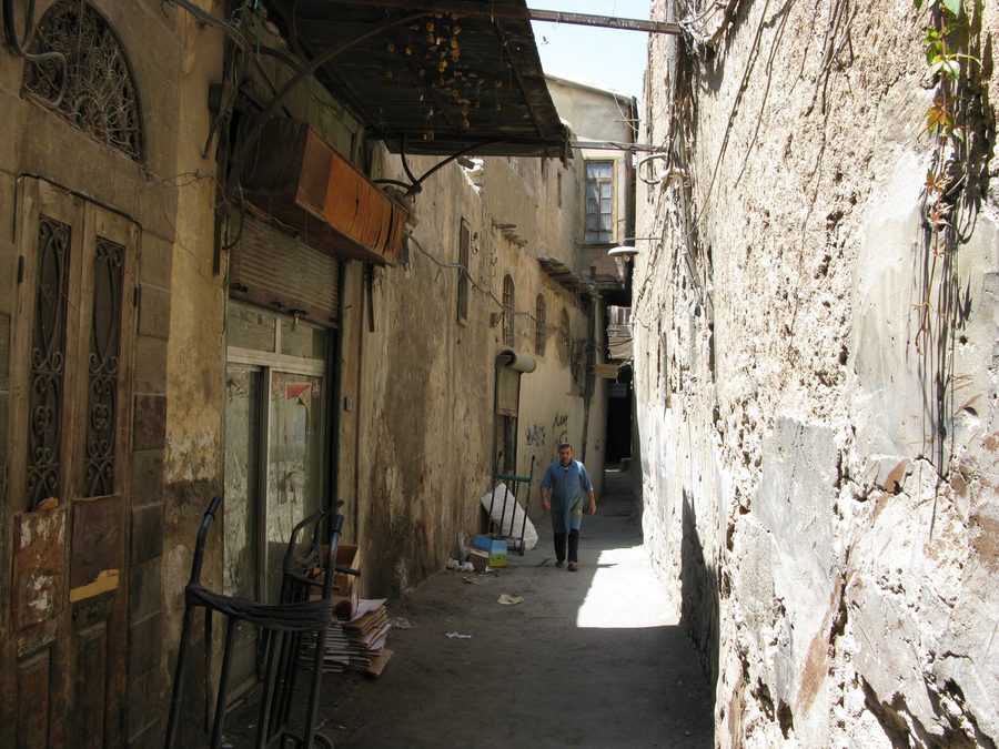 Street in the old city of Damascus