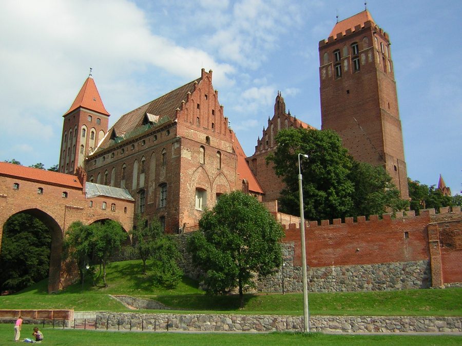 Castello di Kwidzyn con la cattedrale di San Giovanni Evangelista