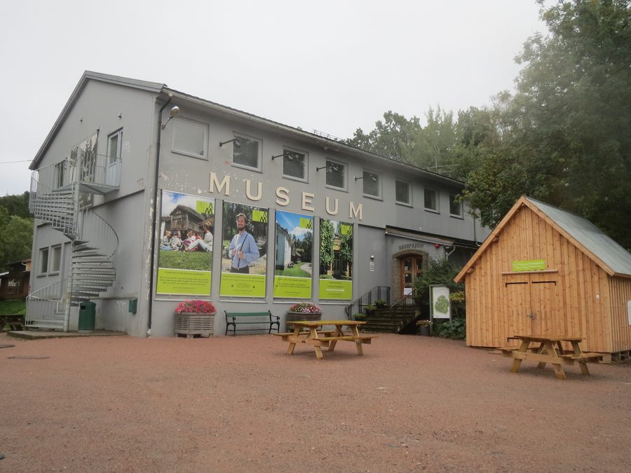 Edificio principale dell'esposizione al Vest-Agder Museum di Kristiansand, Norvegia