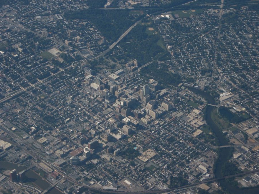 Wilmington, Delaware, alla confluenza del Christina River e del Brandywine Creek